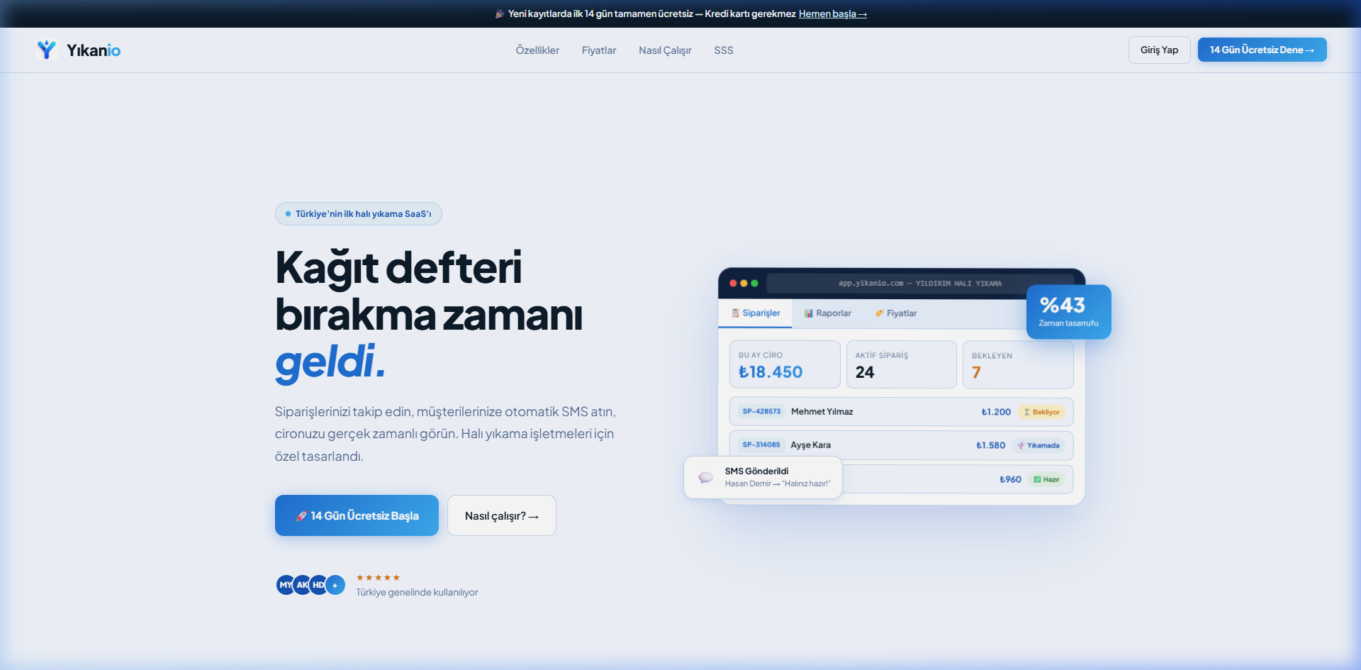 Yıkanio Saha ve Operasyon Otomasyonu